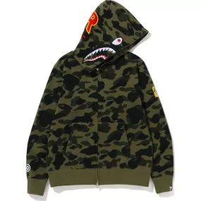 1ST CAMO 2ND SHARK FULL ZIP HOODIE MENS