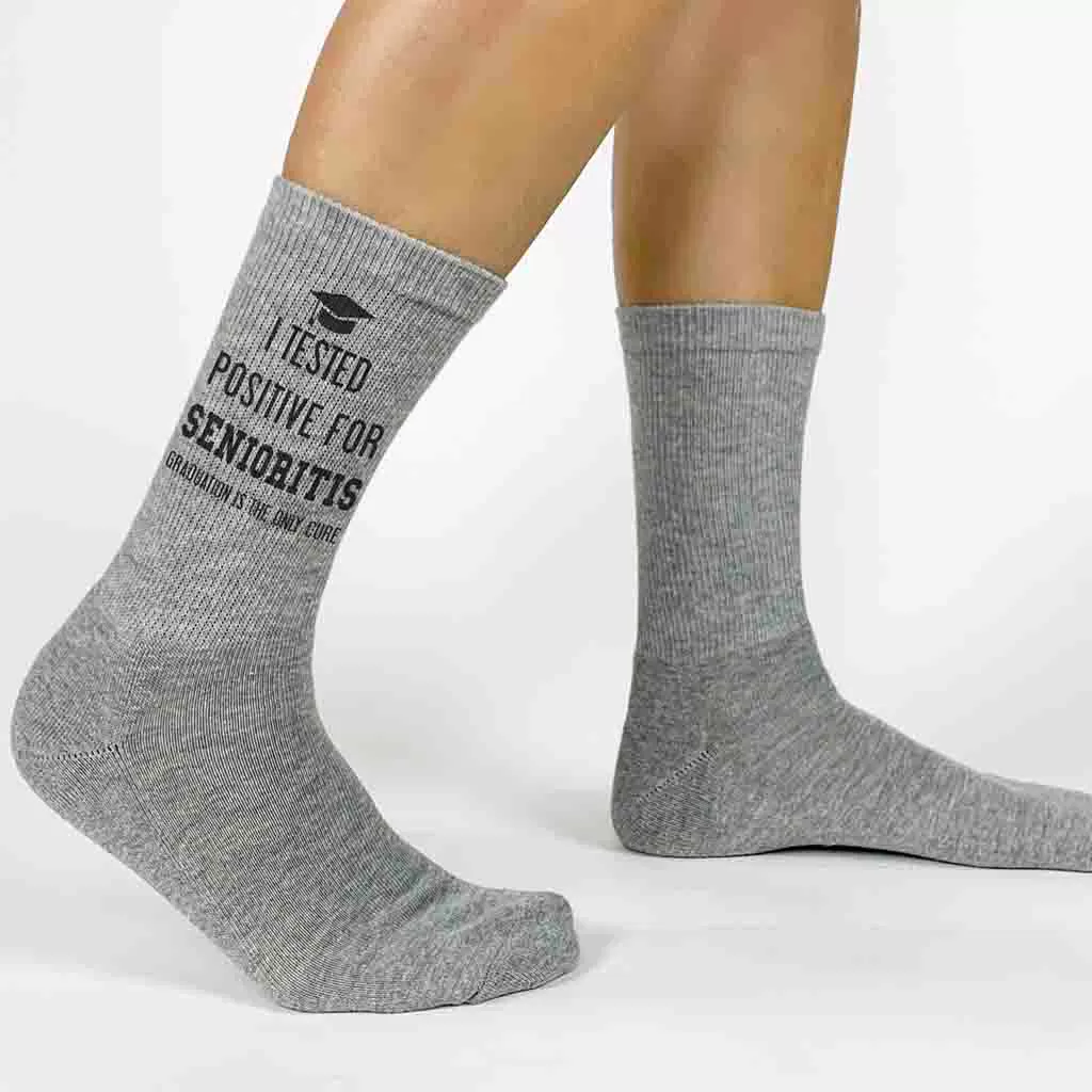 2024 Senioritis Grad Socks for the Senior Class of 2024