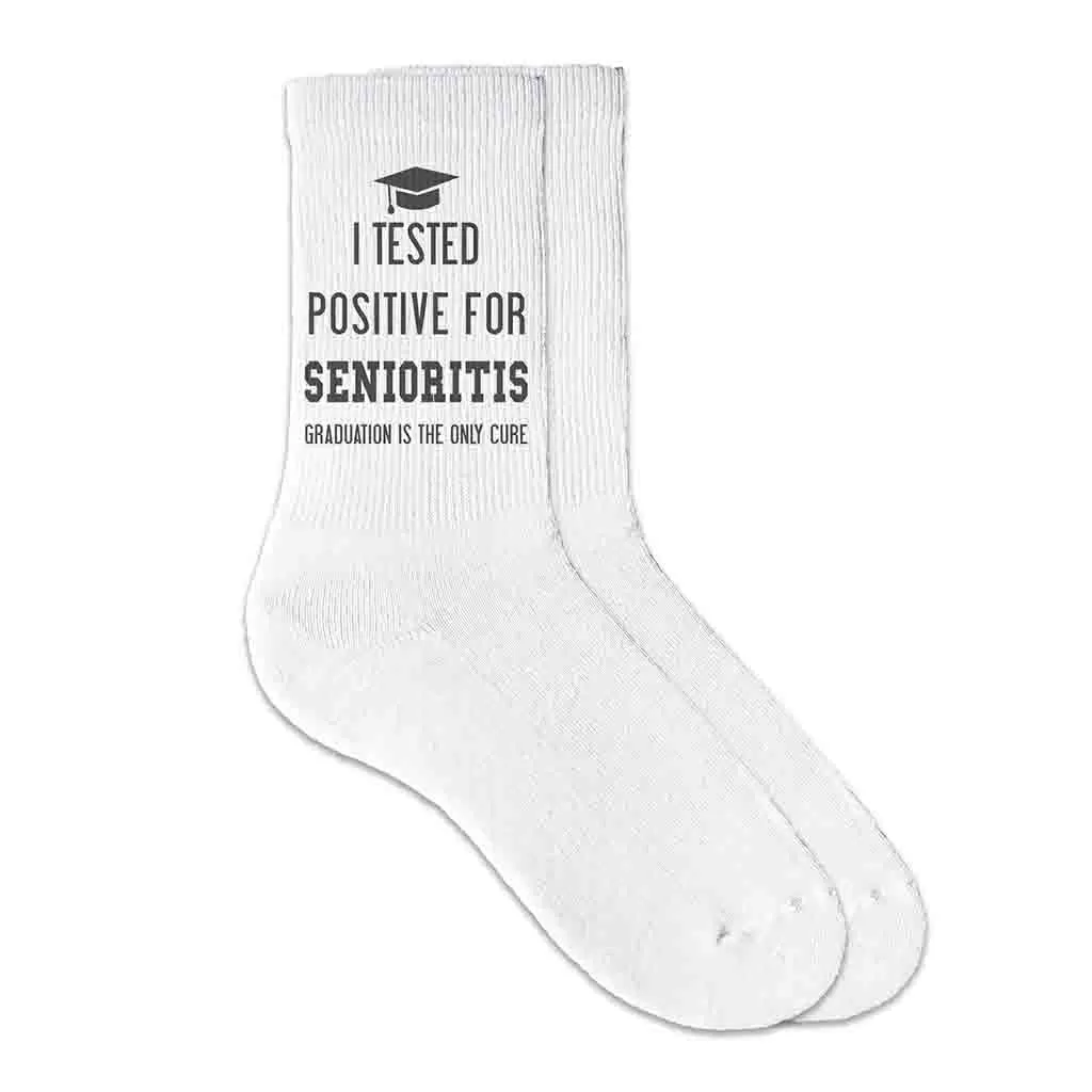 2024 Senioritis Grad Socks for the Senior Class of 2024