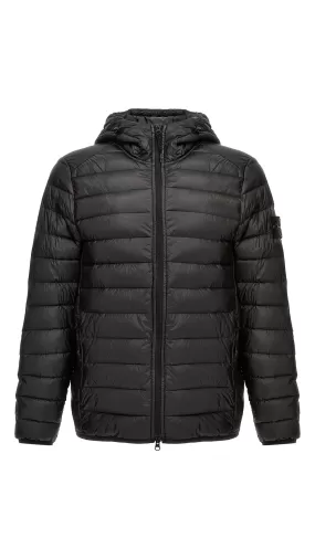 40124 Down-tc Light Hooded Down Jacket - Black