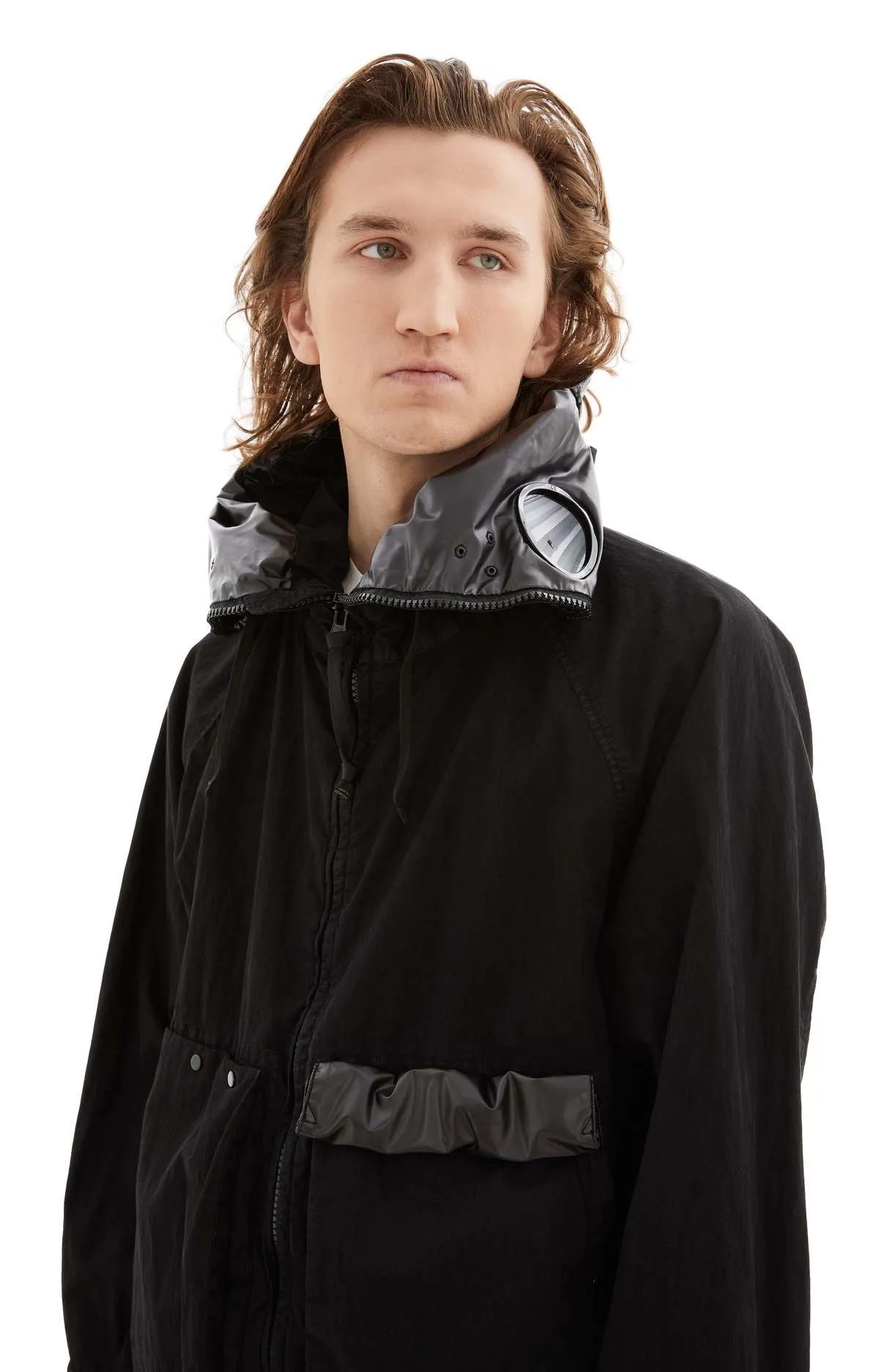 50 Fili Gum Mixed Outerwear Medium Jacket - Black