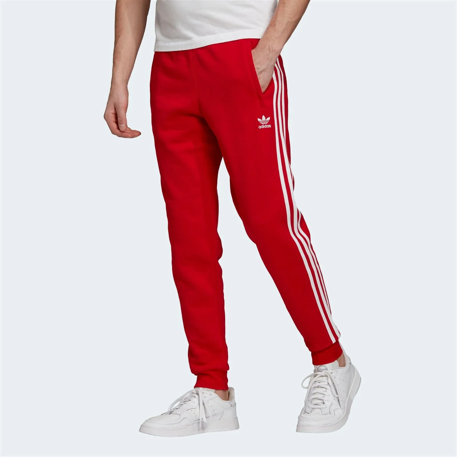 adidas Originals 3-Stripe Joggers - Scarlet