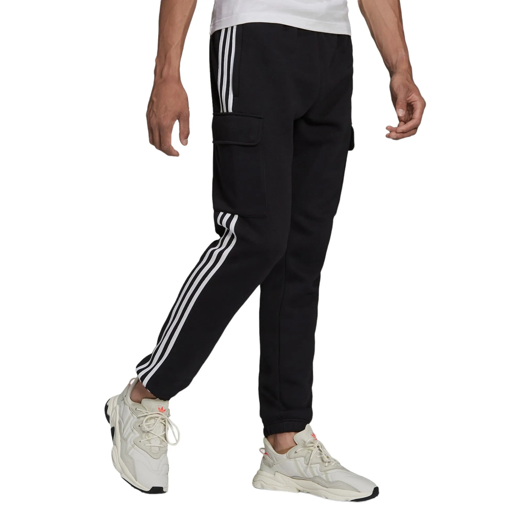 adidas Originals 3-Stripes SC Cargo Joggers - Black