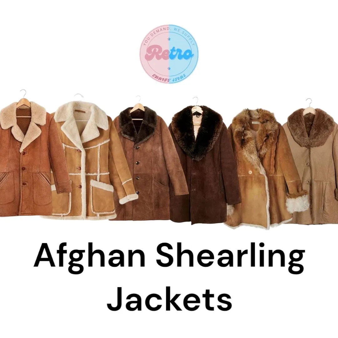 Afghan Y2K Shearling Jackets 7 Pieces