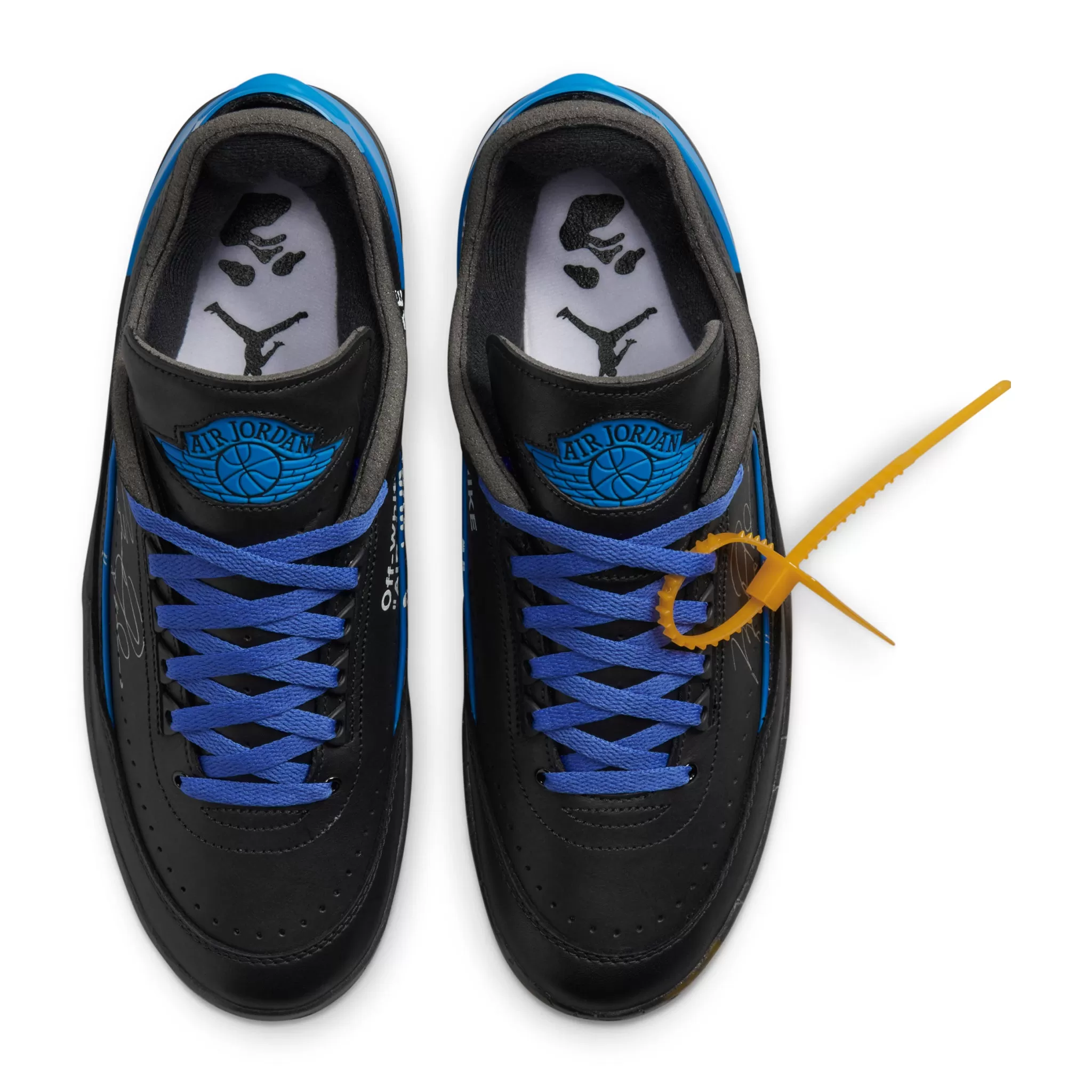 Air Jordan 2 X Off-White Retro Low Black Blue