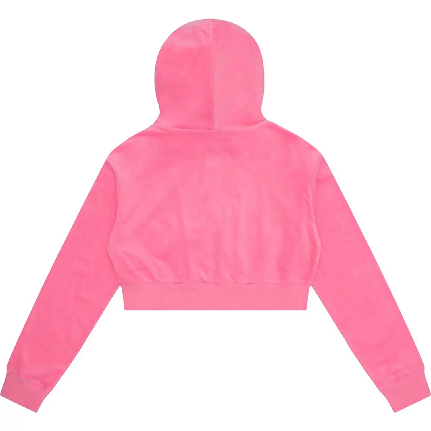 APEE TOWELLING ZIP UP CROP HOODIE JACKET LADIES