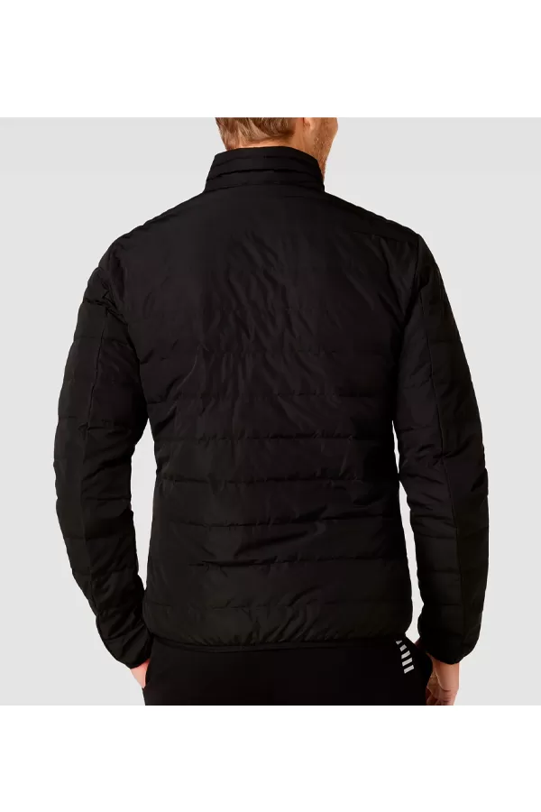 Armani EA7 Down Shield Logo Zip Jacket Black