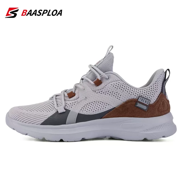 Baasploa 2022 New Men Sport Sneaker Lightweight Knit Walking Shoes