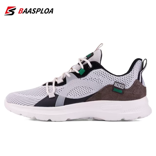 Baasploa 2022 New Men Sport Sneaker Lightweight Knit Walking Shoes