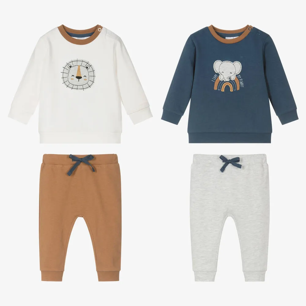 Baby Boys Cotton Tracksuits (2 Pack)