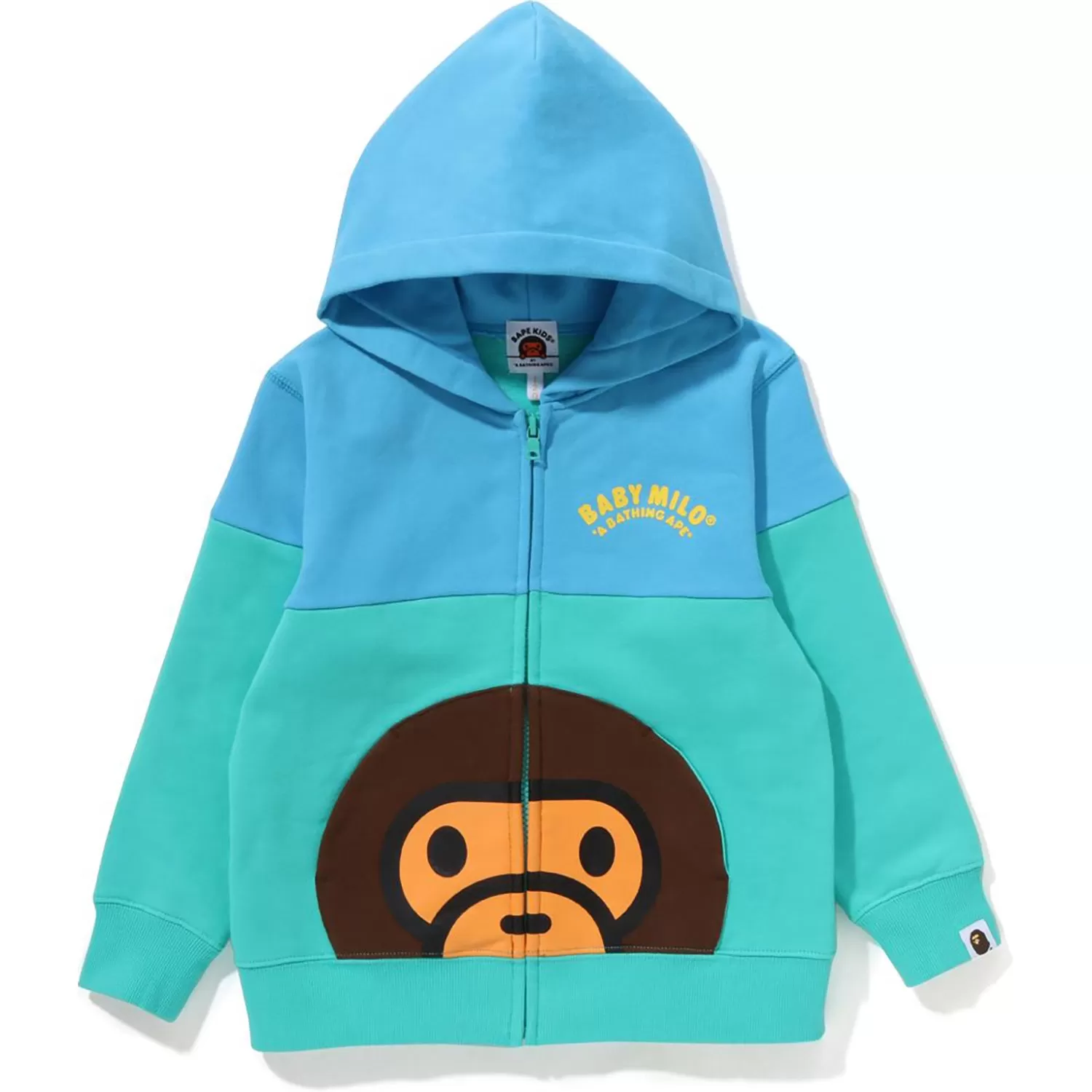 BABY MILO POCKET COLOR BLOCK ZIP HOODIE KIDS