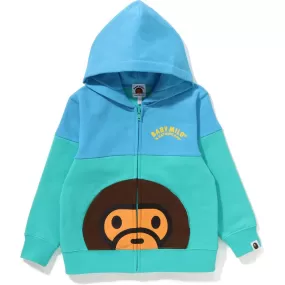 BABY MILO POCKET COLOR BLOCK ZIP HOODIE KIDS