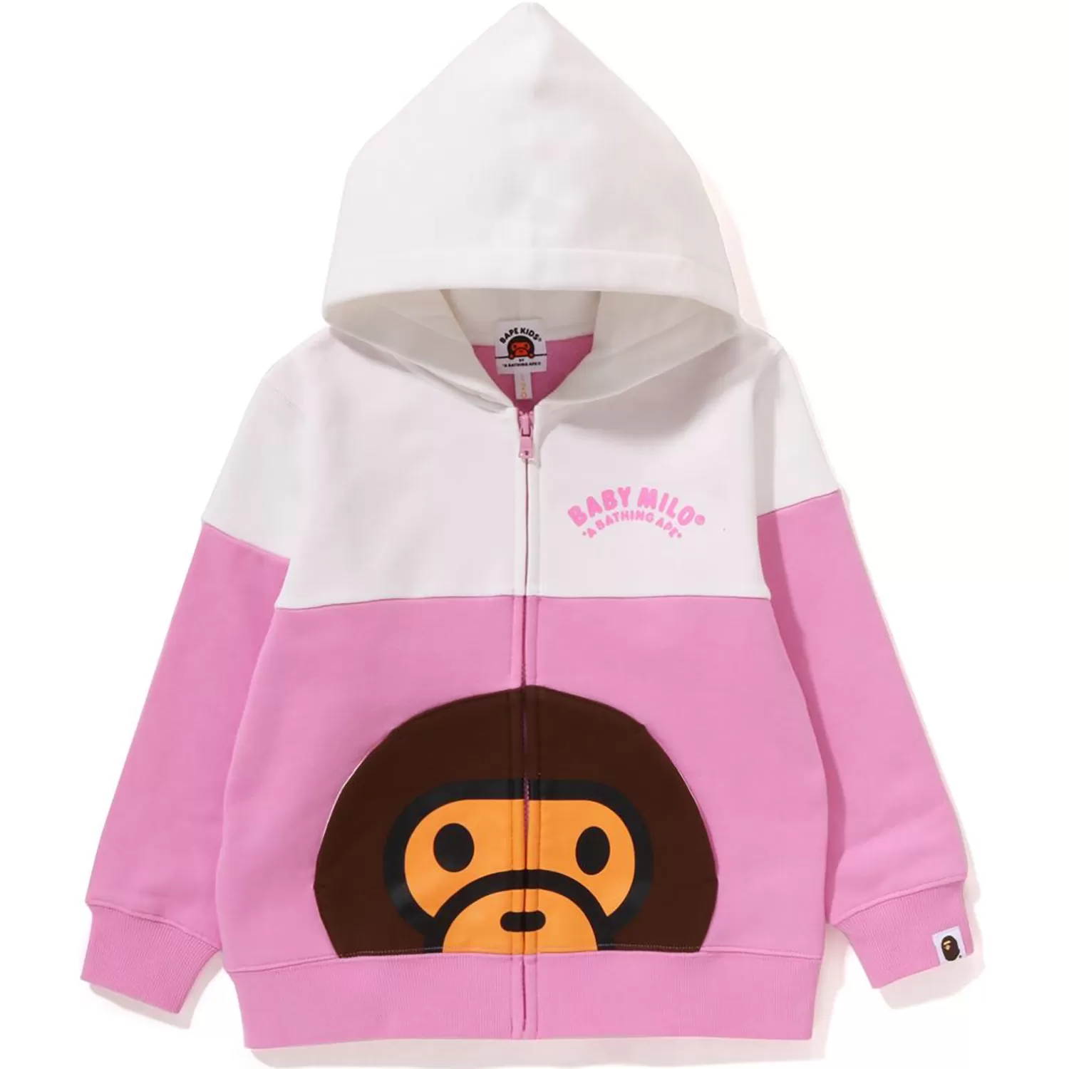 BABY MILO POCKET COLOR BLOCK ZIP HOODIE KIDS