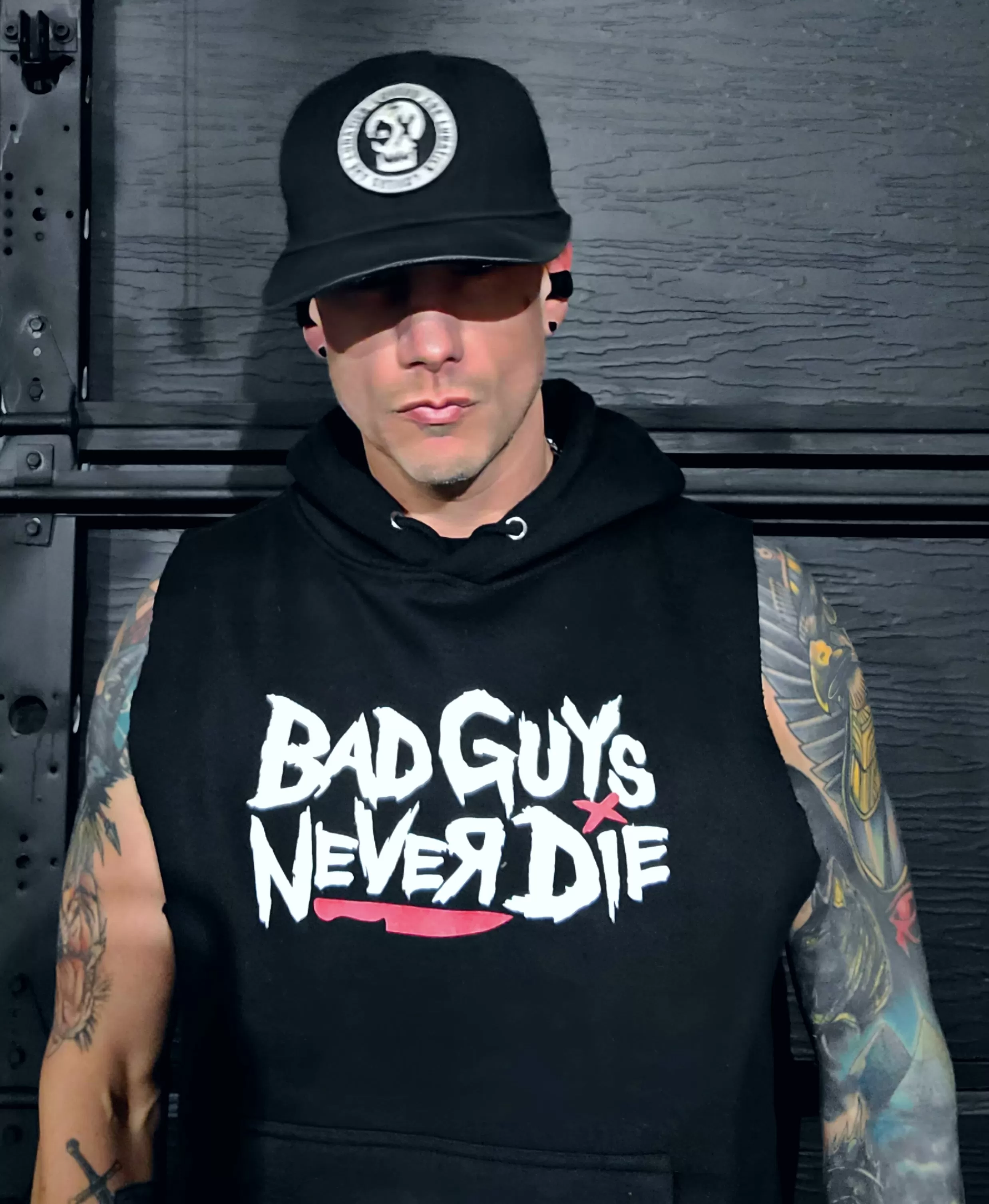 Bad Guys Never Die Pullover Hoodie -Men's/Unisex