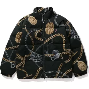 BAPE JEWELS DOWN JACKET RELAXED FIT MENS