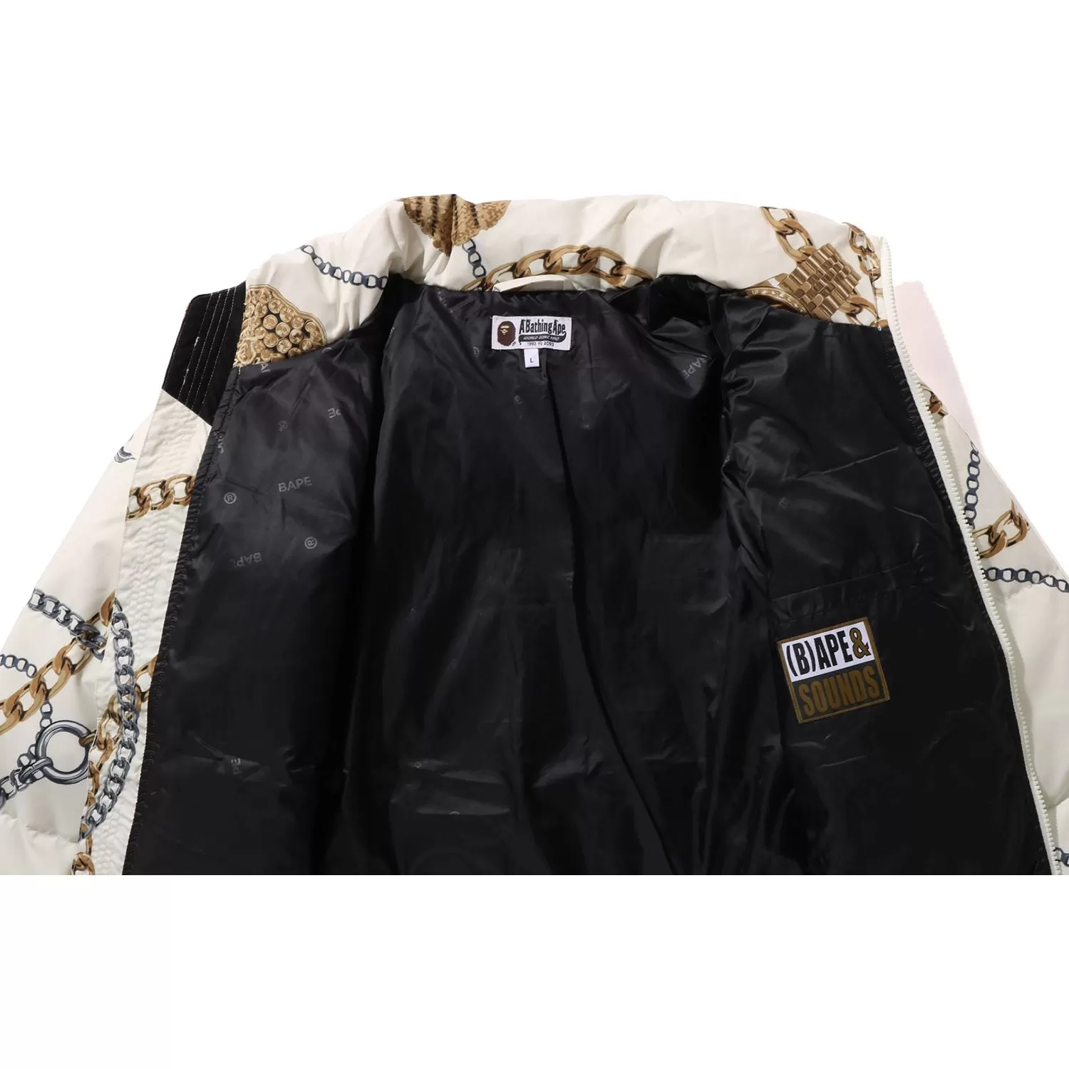 BAPE JEWELS DOWN JACKET RELAXED FIT MENS