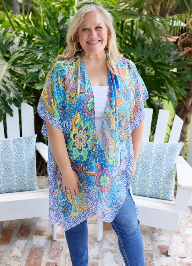 Barden Printed Kimono MULTI