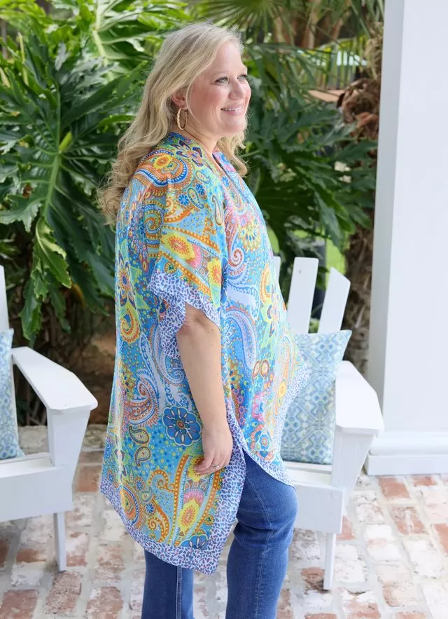 Barden Printed Kimono MULTI