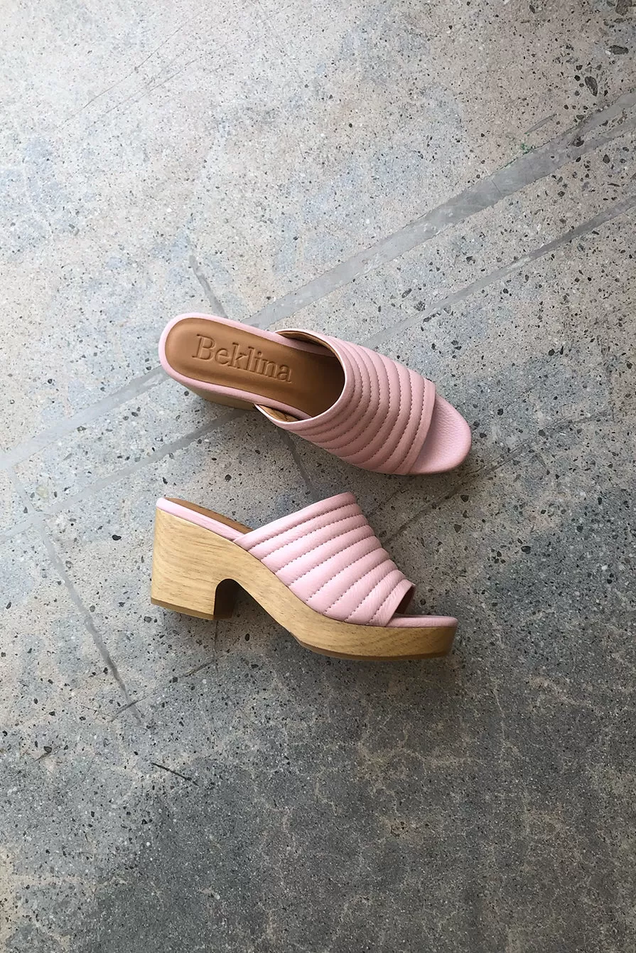 Beklina Open Toe Clog Pink