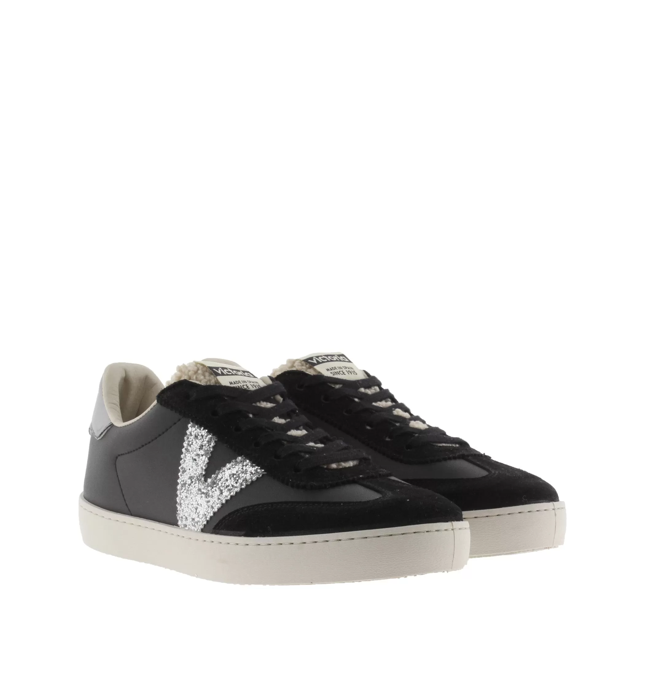 Berlin Faux Leather & Faux Shearling Cyclist Sneaker for Women- 1126185