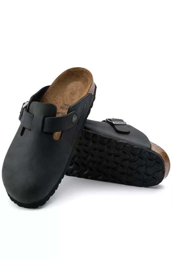 Birkenstock Boston Oiled Leather Black