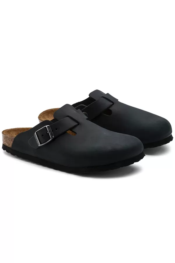 Birkenstock Boston Oiled Leather Black