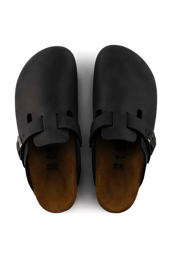 Birkenstock Boston Oiled Leather Black