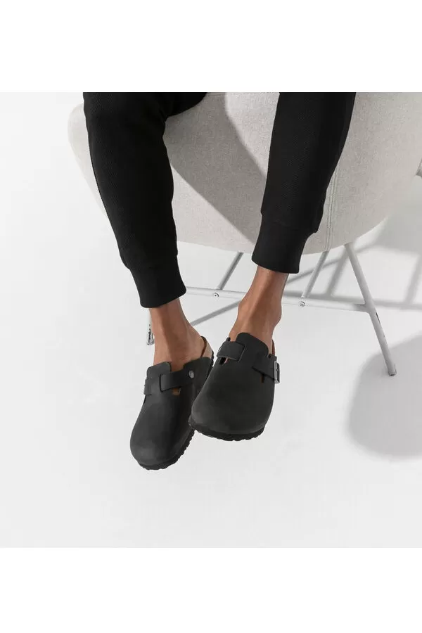 Birkenstock Boston Oiled Leather Black