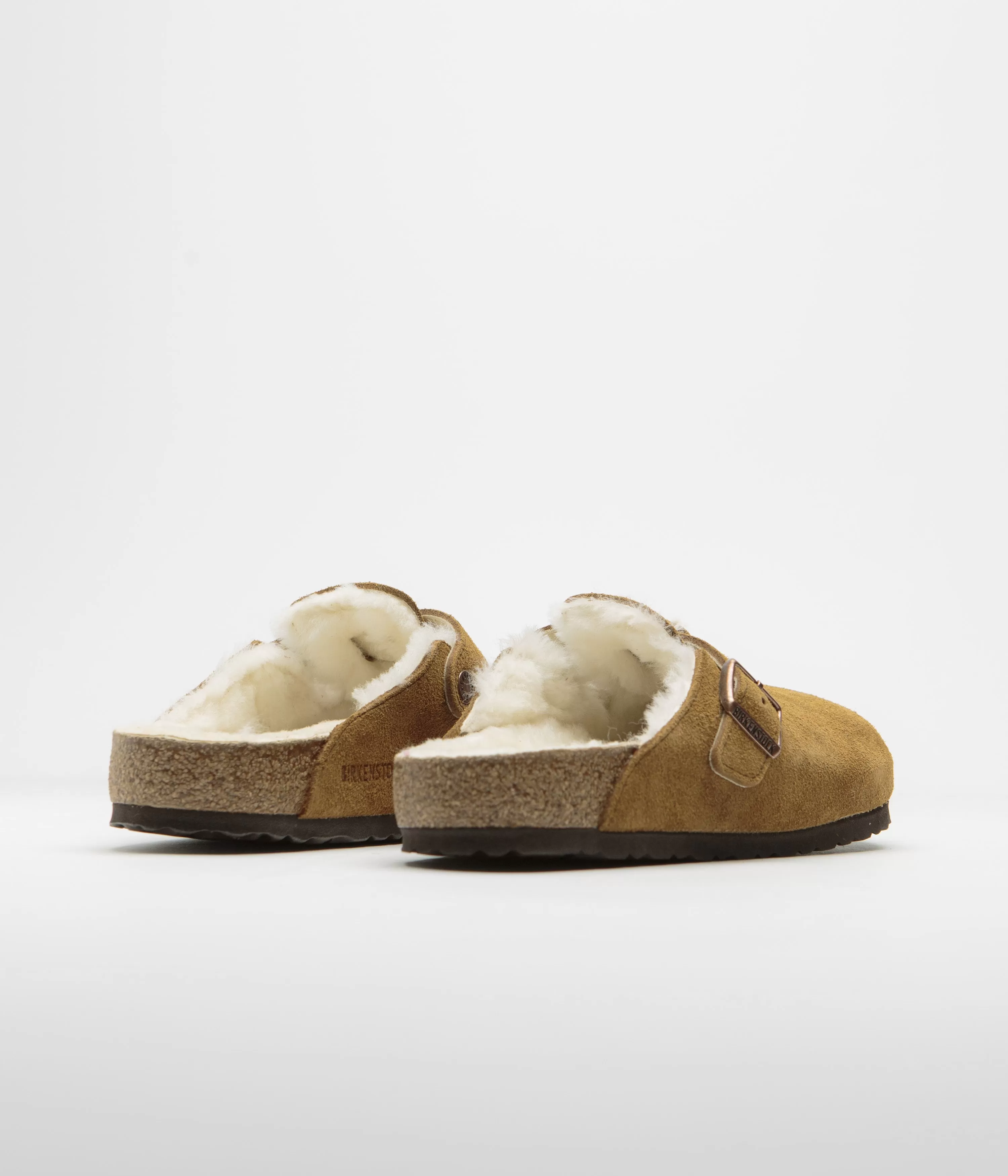 Birkenstock Boston Shearling Sandals - Mink