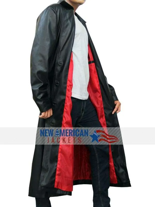 Blade Trench Leather Coat | New American Jackets