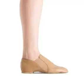 Bloch SO499L Ladies Tan Leather Elasta Jazz Booties