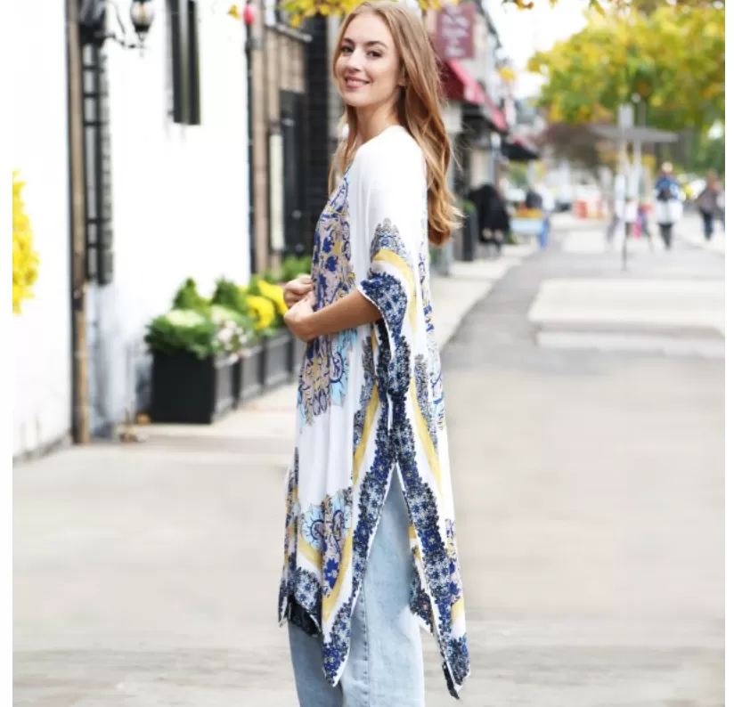 Blue Mandala Kimono