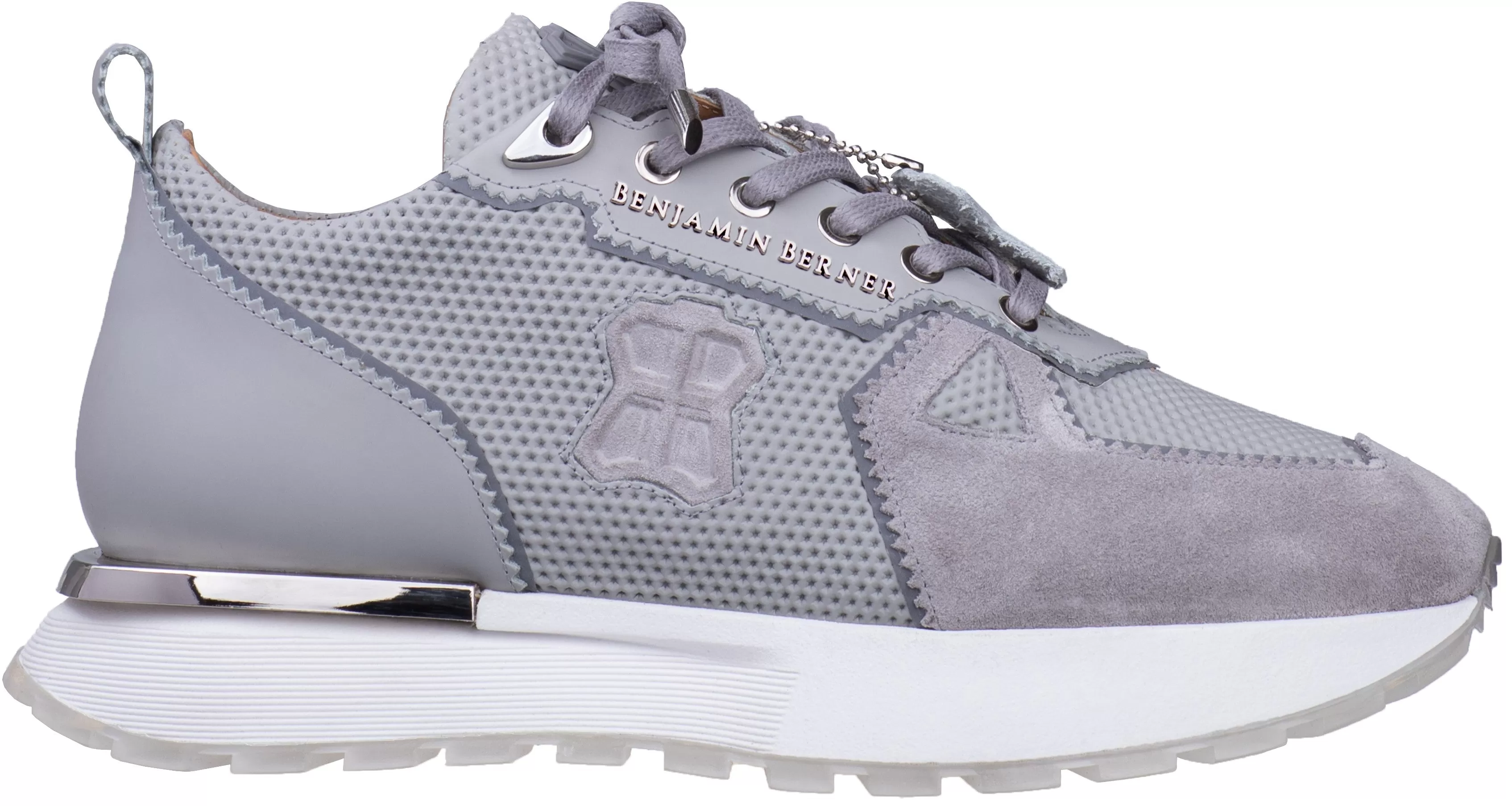 BNJ NEXUS ICE GREY MATT OCTAGON EMBOSSED-SUEDE