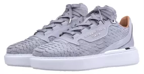 BNJ RAPHAEL Low-Top  ICE GREY PYTHON CUT-MATT NAPPA