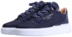 BNJ RAPHAEL Low-Top  NAVY 3D STRIPED EMBOSSED NUBUCK