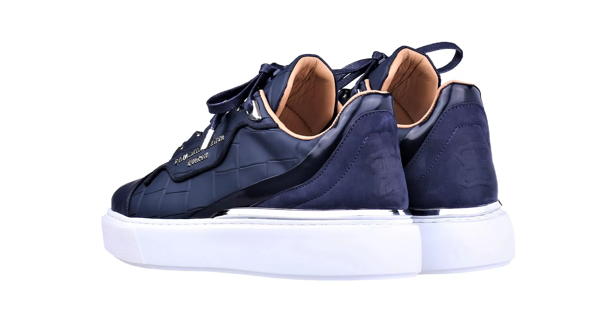 BNJ RAPHAEL Low-Top NAVY  MATT CROCODILE