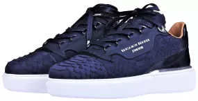 BNJ RAPHAEL Low-Top NAVY PYTHON CUT-MATT NAPPA