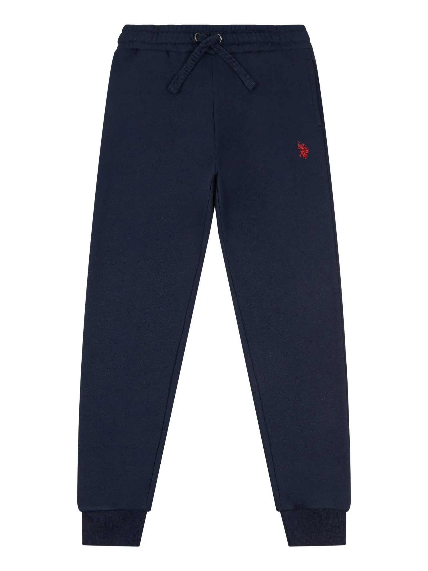 Boys Double Horsemen Joggers in Dark Sapphire Navy / Haute Red DHM