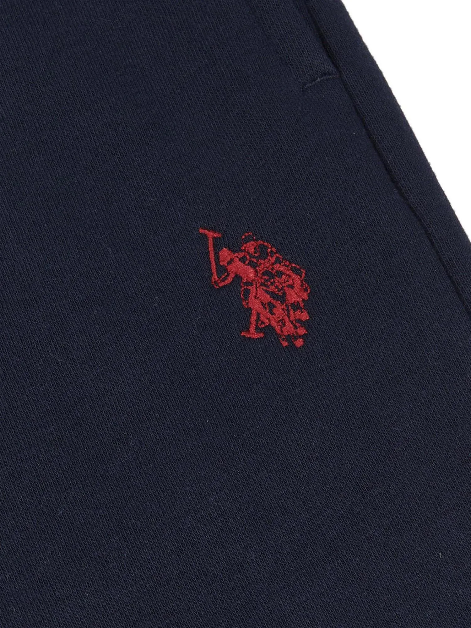 Boys Double Horsemen Joggers in Dark Sapphire Navy / Haute Red DHM