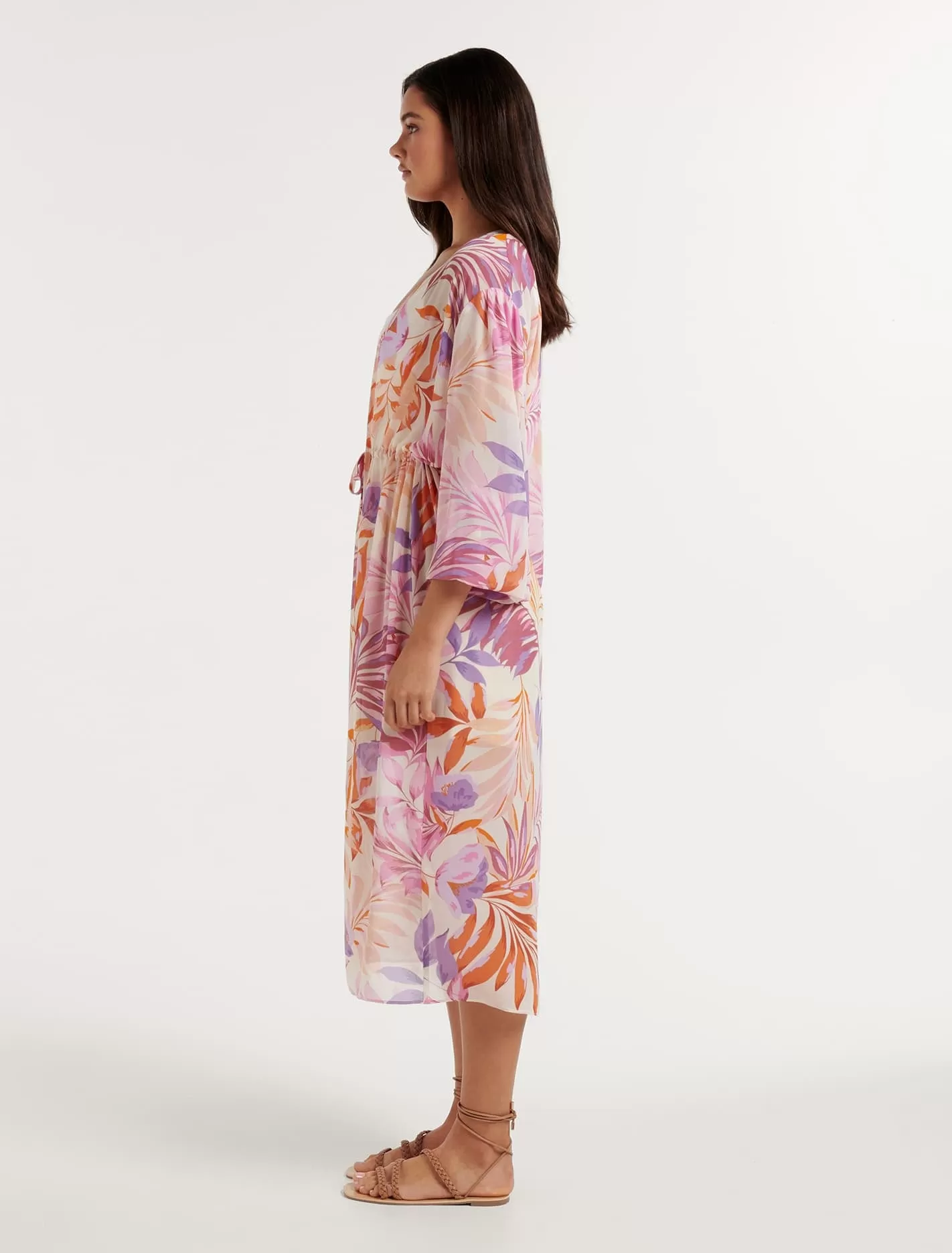 Bronte Longline Print Kimono