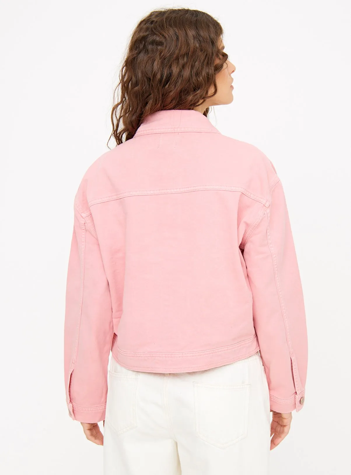 Buy Pink Twill Trucker Denim Jacket 10 | Denim jackets | Tu