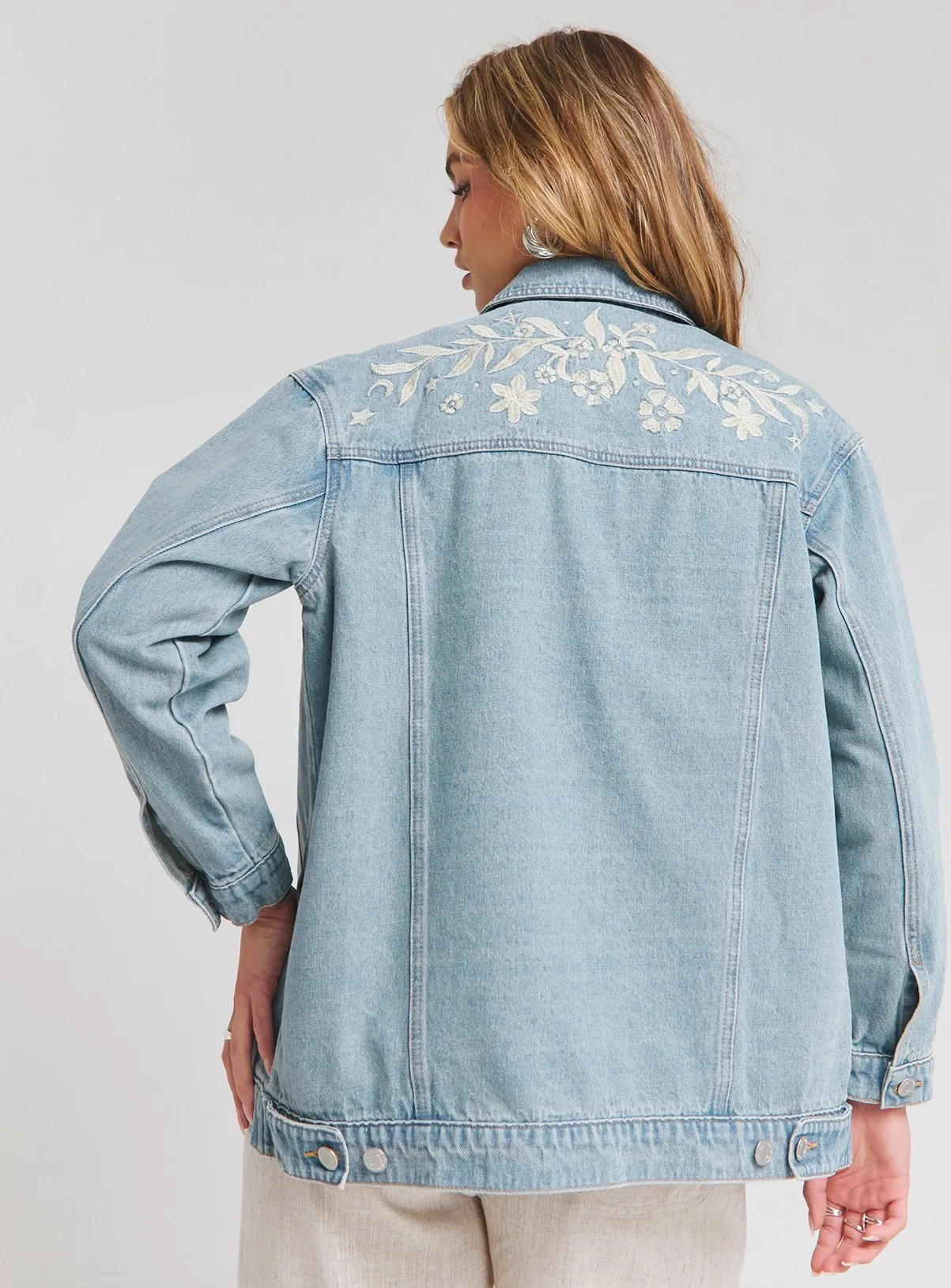 Buy SIMPLY BE Western Embroidered Jacket 20 | Denim jackets | Tu