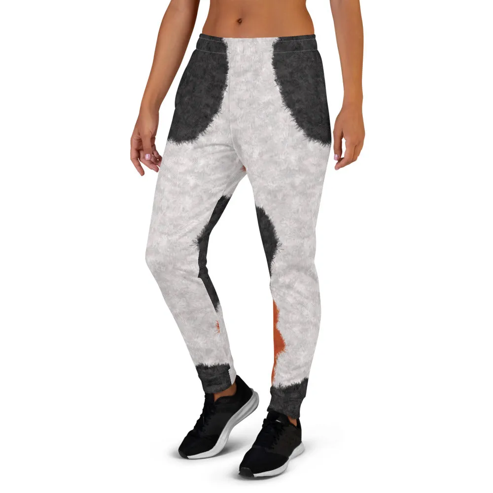 Calico Cat Fur Print Women's Slim Fit Joggers