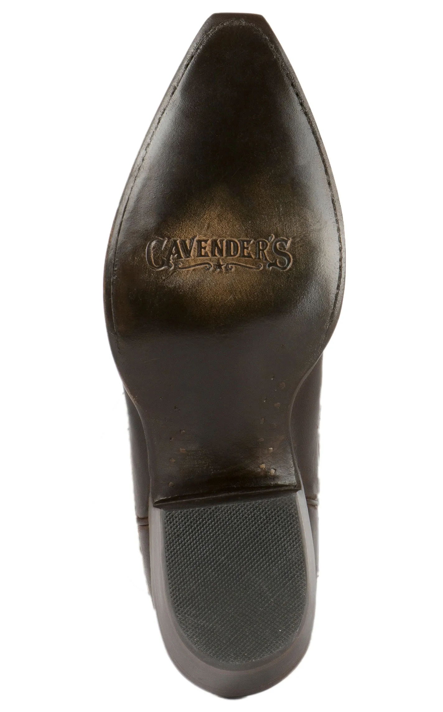 Cavender's Women's Burnished Chocolate Goat Snip Toe Cowboy Boots