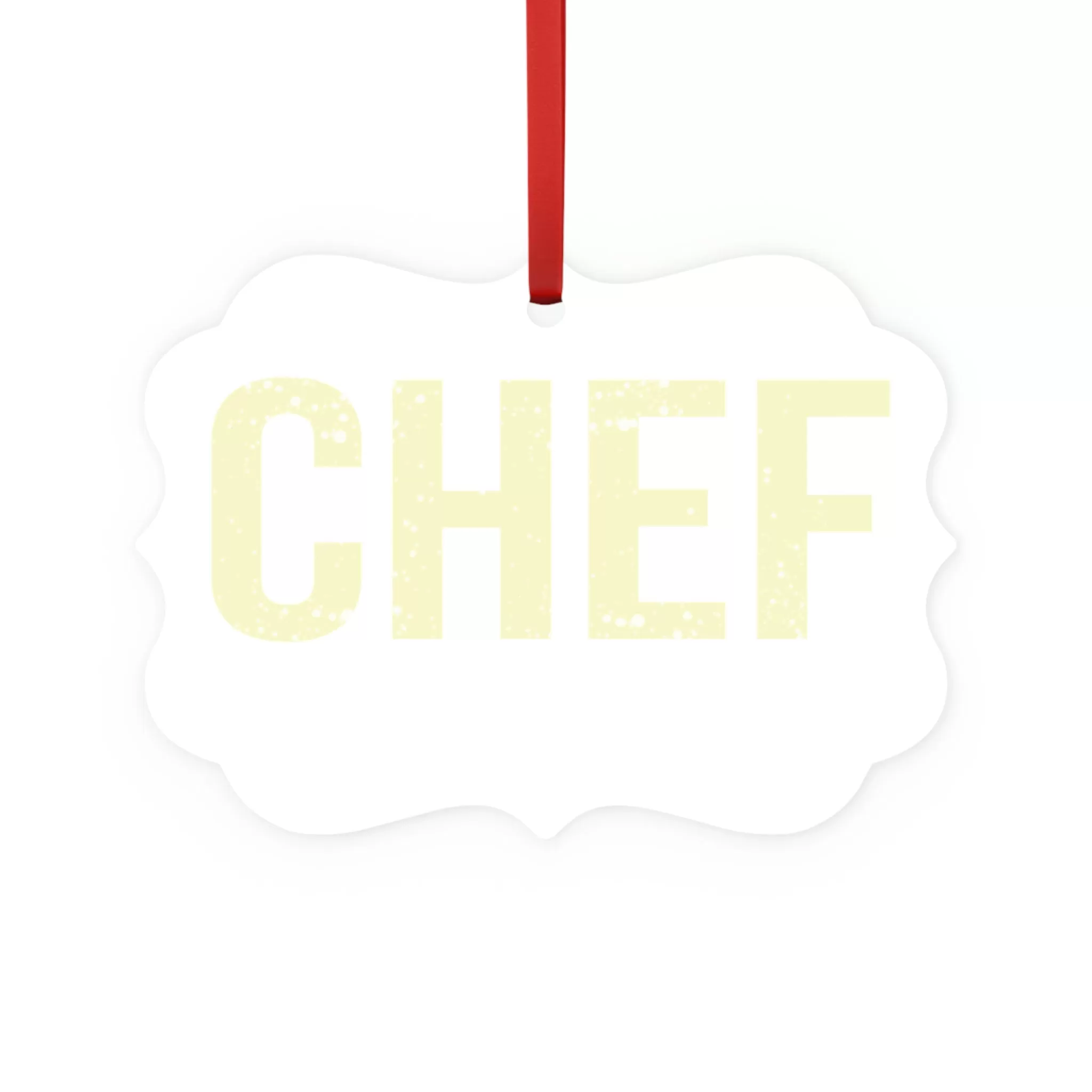 Chef Metal Plaque Ornament