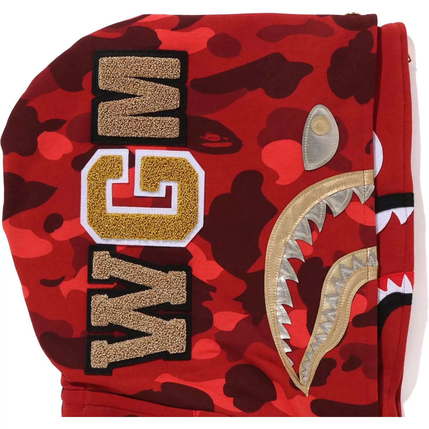 COLOR CAMO DOUBLE SHARK FULL ZIP HOODIE MENS