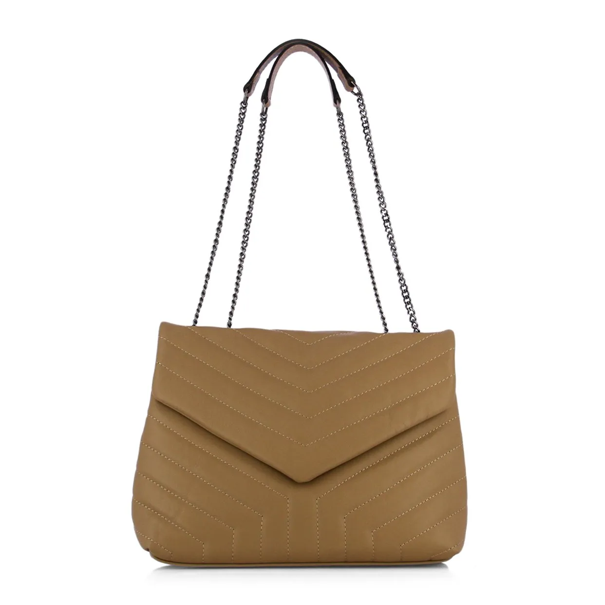 Crossbody Messenger Bag -Tan