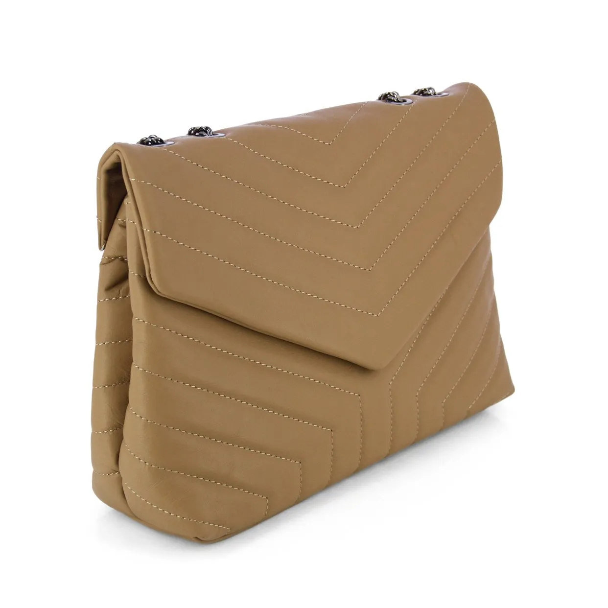 Crossbody Messenger Bag -Tan