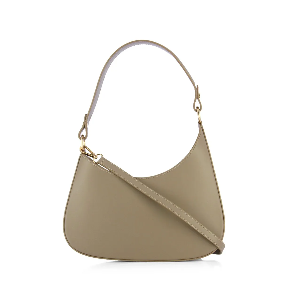 Curve Shoulder Bag -Tan