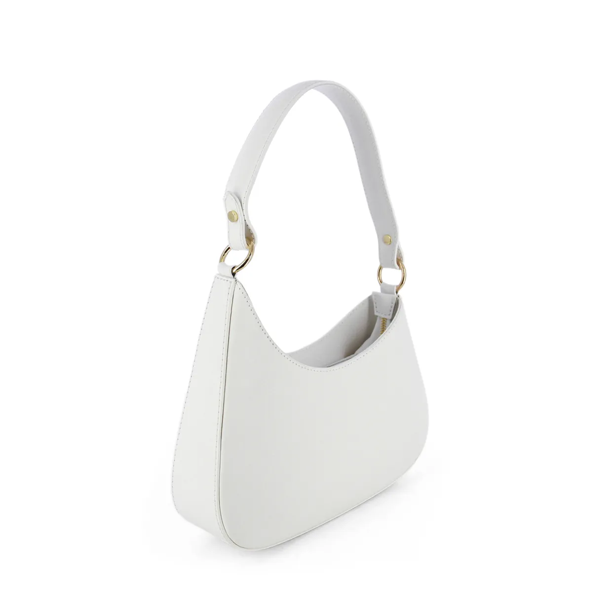 Curve Shoulder Bag -White